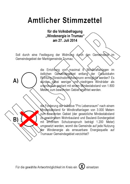 Musterstimmzettel Volksbefragung